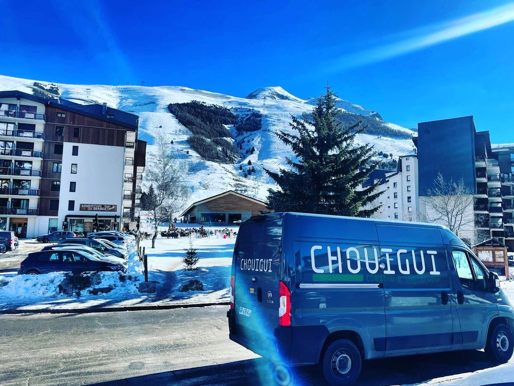 En station de ski
