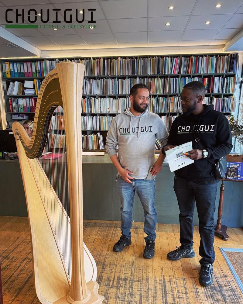Livraison d’une harpe