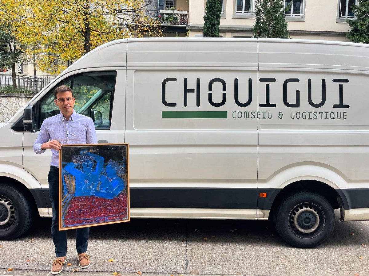 Livraison d’un tableau