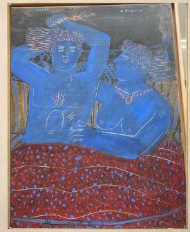 Peinture moderne transportée
